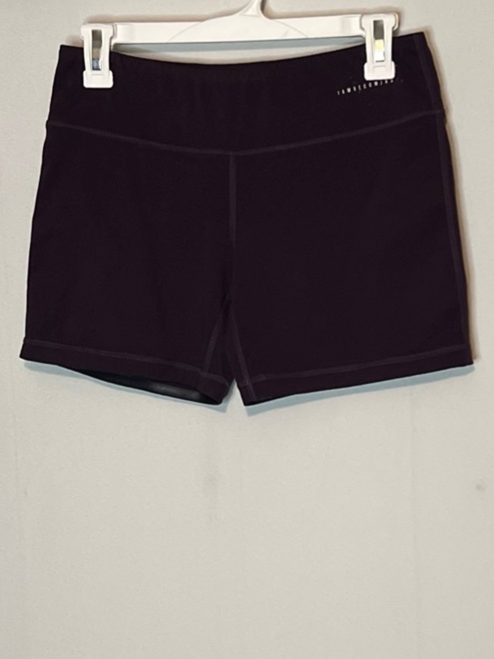 IAB MFG Womens Purple No Ride Stretch Workout Shorts Size 8 Medium.